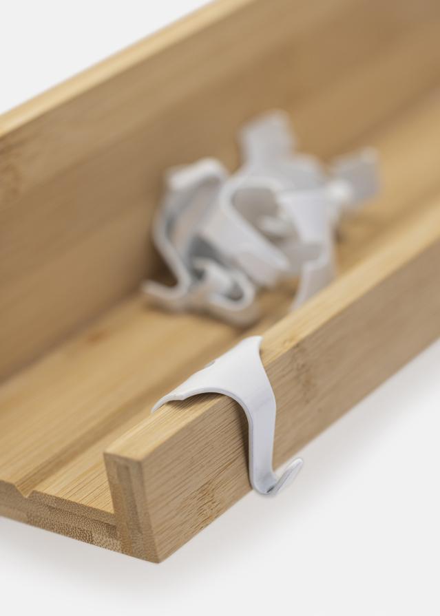 Ganchos para prateleiras para quadros em branco 38 mm - 10 un.