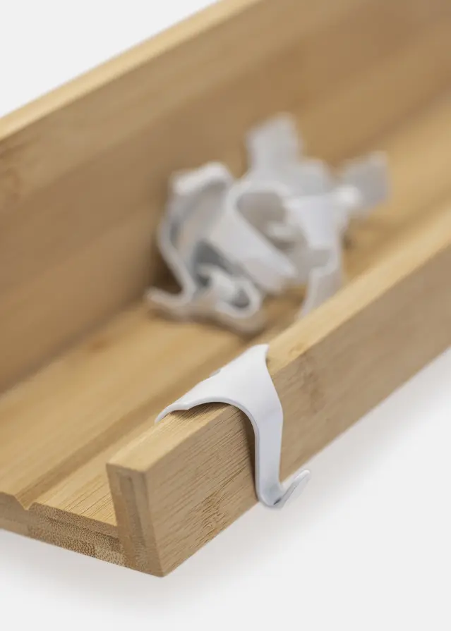 Ganchos para prateleiras para quadros em branco 38 mm - 10 un.