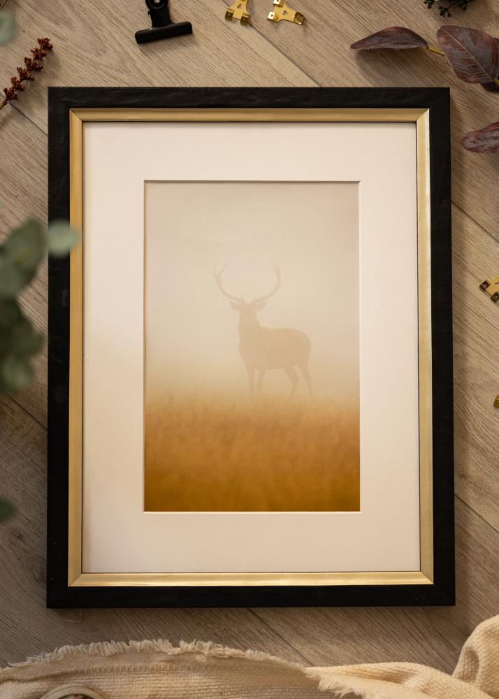 Moldura Leonie Preto - Tamanho personalizável