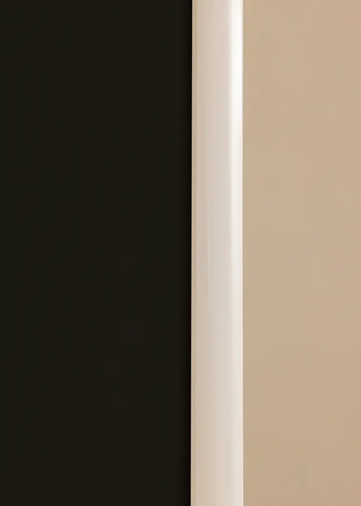 Moldura New Lifestyle Branco 50x70 cm - Passe-partout Preto 16x24 inches