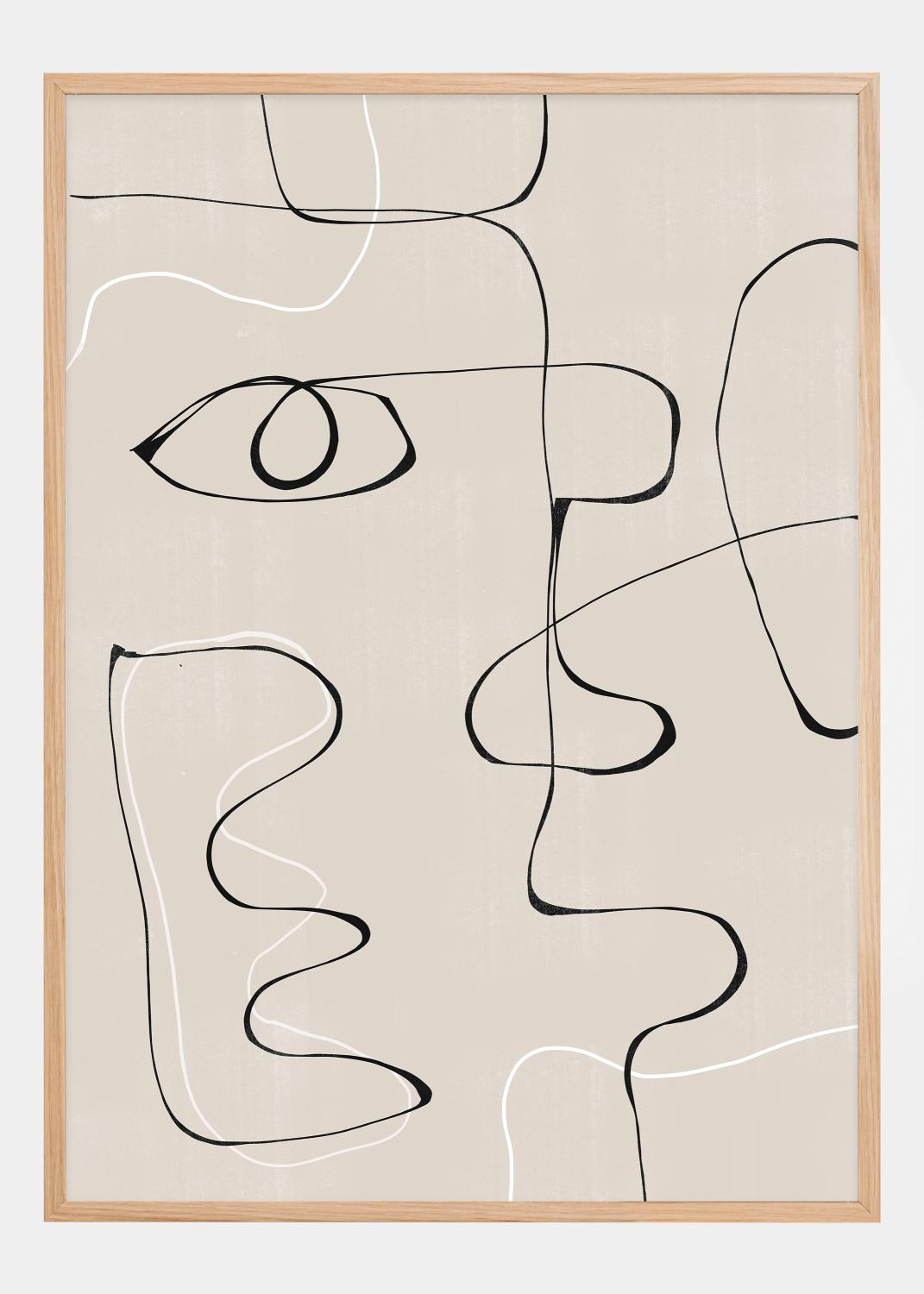 Product Image for Abstract Face No2 Póster (21x29.7 cm (A4))