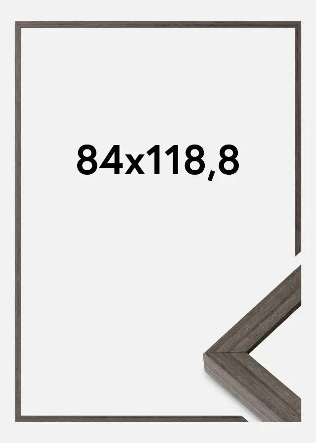 Moldura Hermes Vidro acrílico Grey Oak 84,1x118,9 cm (A0)