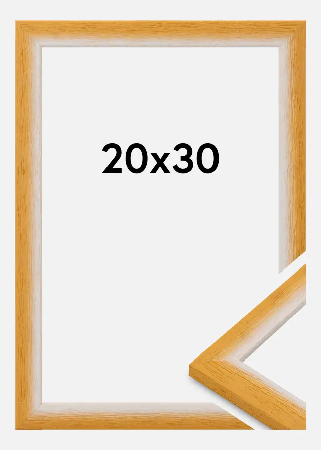 Moldura Cornwall Vidro acrílico Ouro 20x30 cm