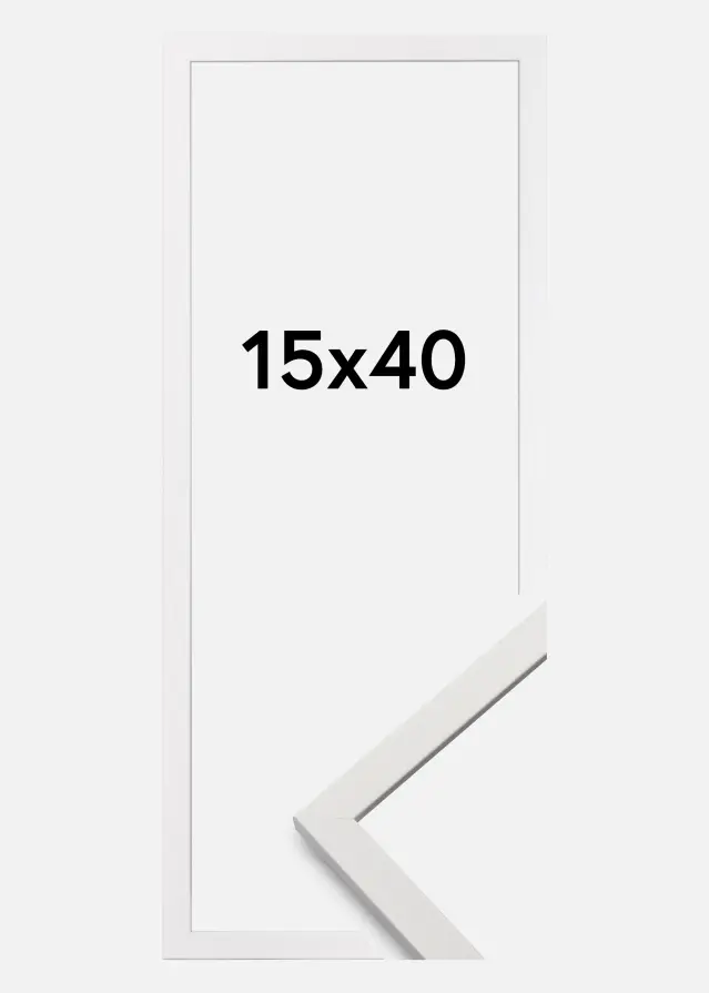 Moldura Edsbyn Vidro acrílico Branco 15x40 cm