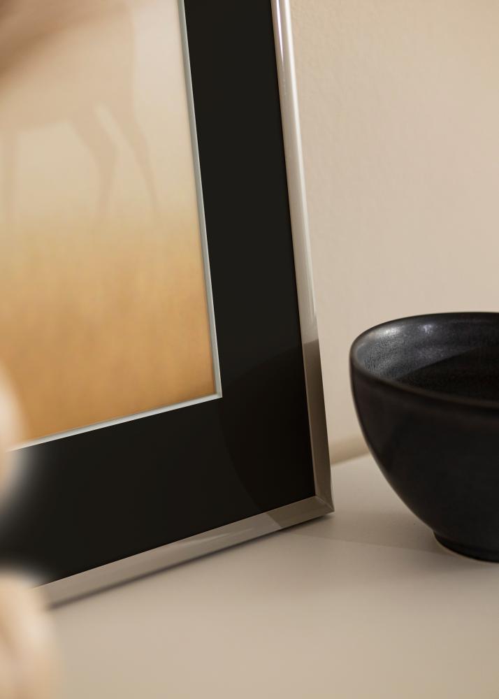 Moldura New Lifestyle Earth Grey 30x40 cm - Passe-partout Preto 8x12 inches