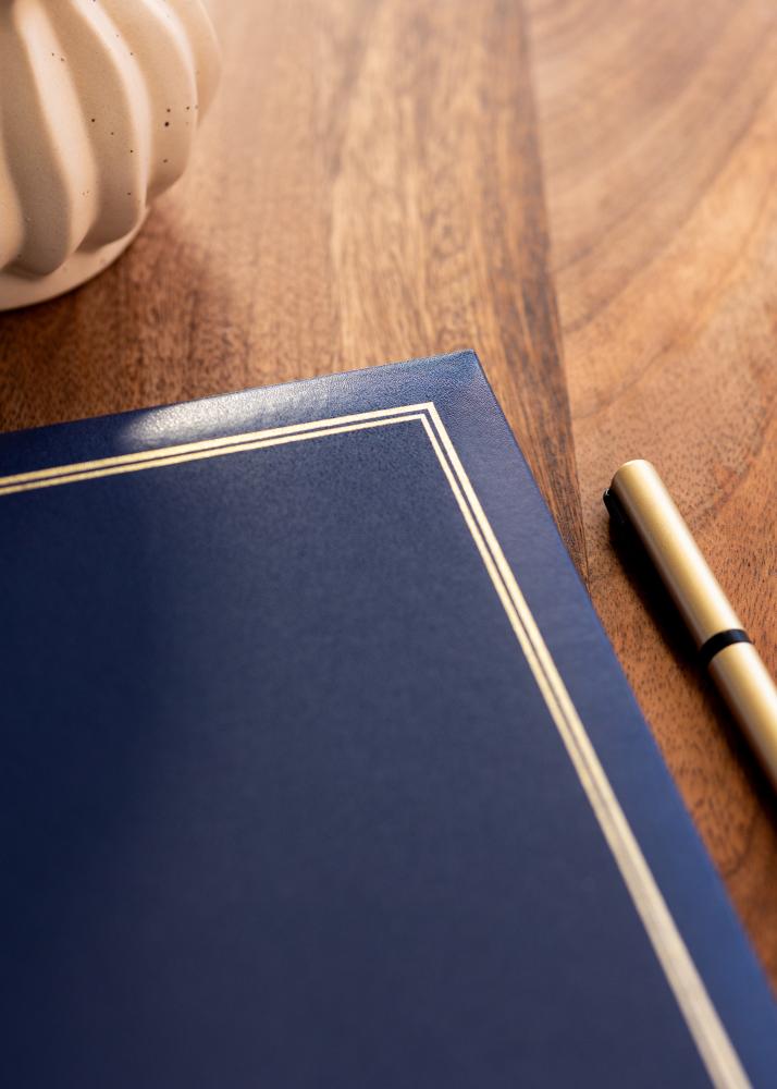 Classico Álbum Azul - 30x33 cm (100 Páginas brancas / 50 folhas)