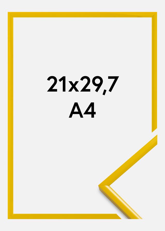 Moldura New Lifestyle Vidro acrílico Amarelo 21x29,7 cm (A4)