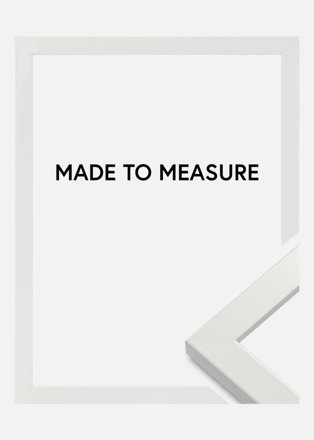 Moldura White Wood Glossy - Tamanho personalizável