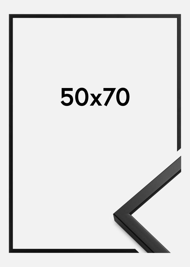 Moldura Oslo Vidro acrílico Preto 50x70 cm