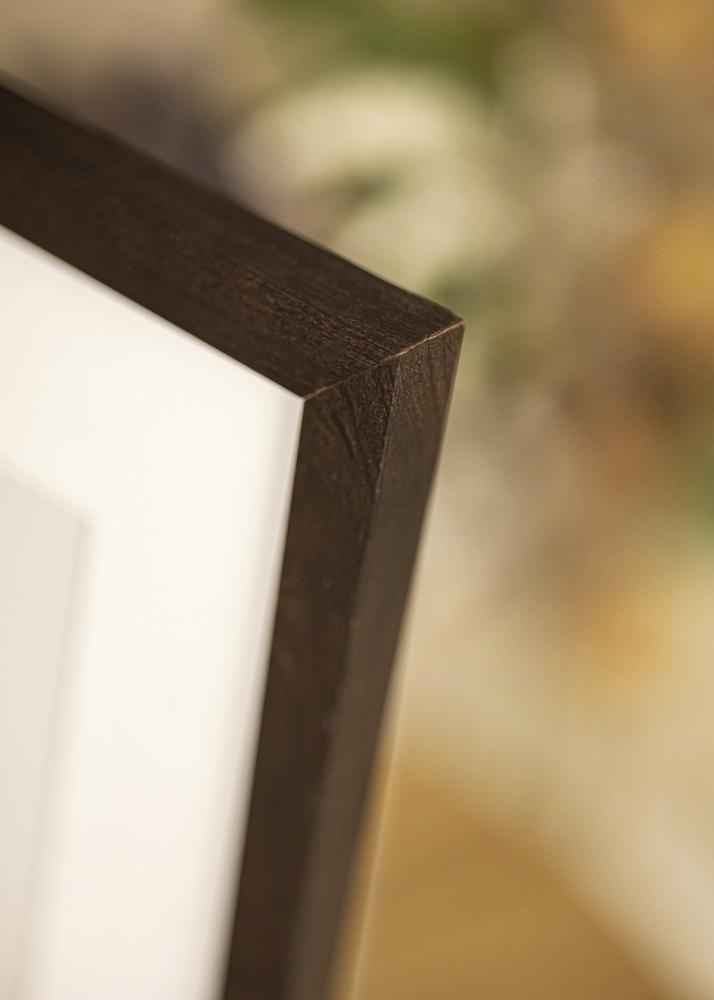 Moldura Selection Nogueira 30x40 cm - Passe-partout Branco 20x30 cm