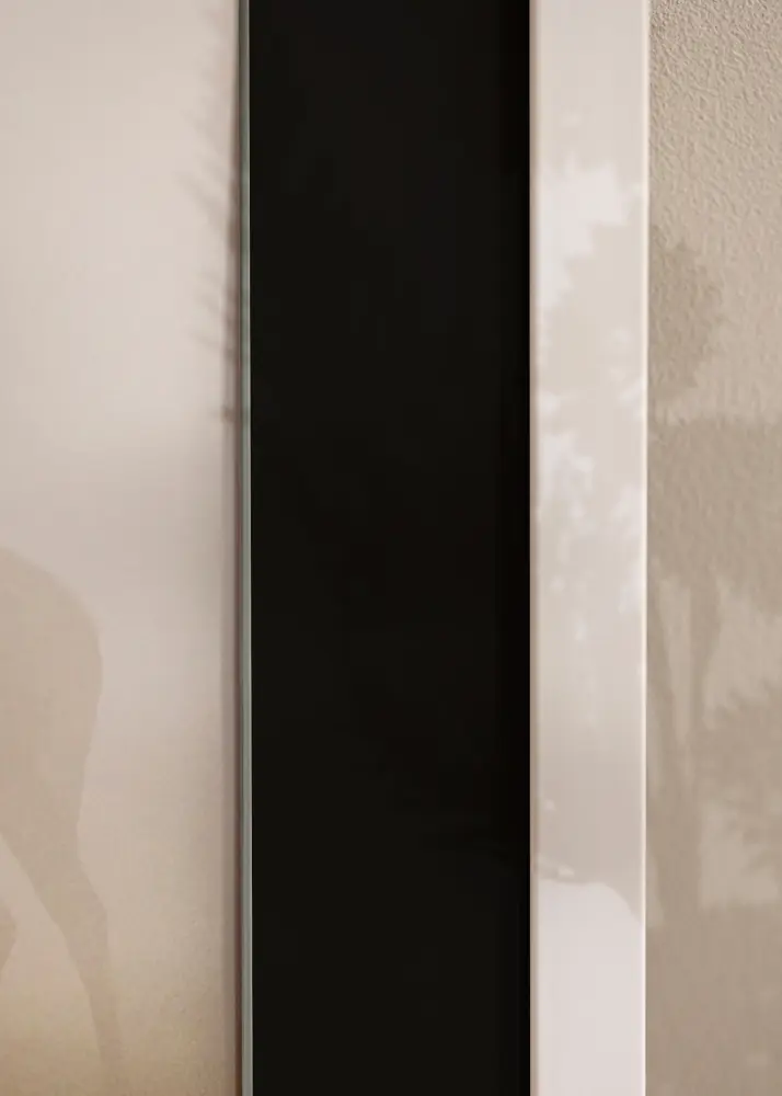 Moldura Stilren Branco 40x60 cm - Passe-partout Preto 32,9x48,3 cm (A3+)