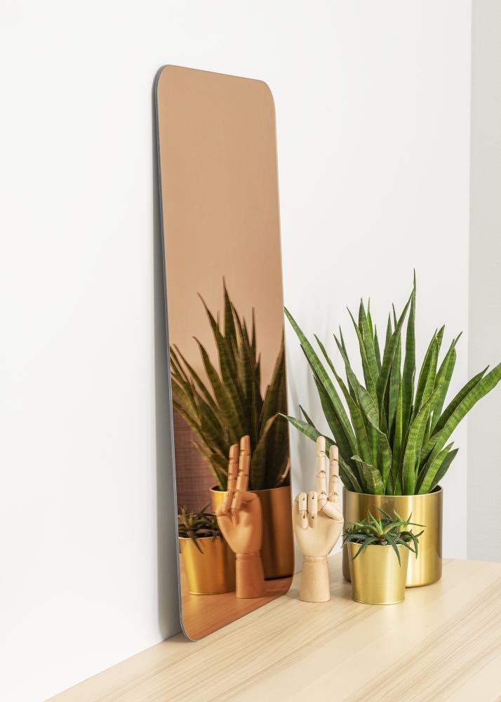 KAILA Espelho Retângulo Rosa Ouro 40x80 cm