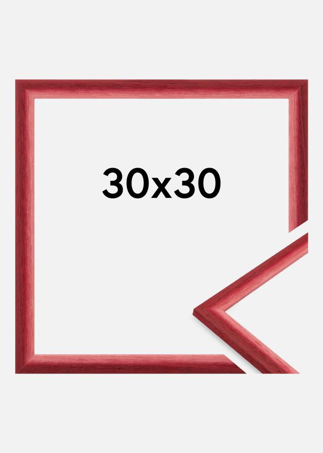 Moldura Cornwall Vidro acrílico Vermelho escuro 30x30 cm