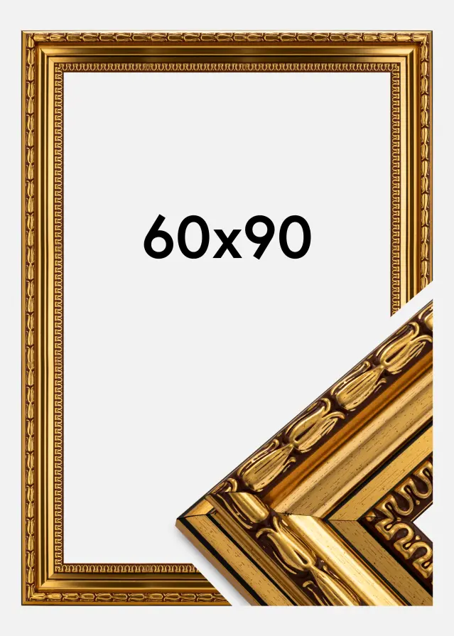 Moldura Birka Premium Dourado 60x90 cm