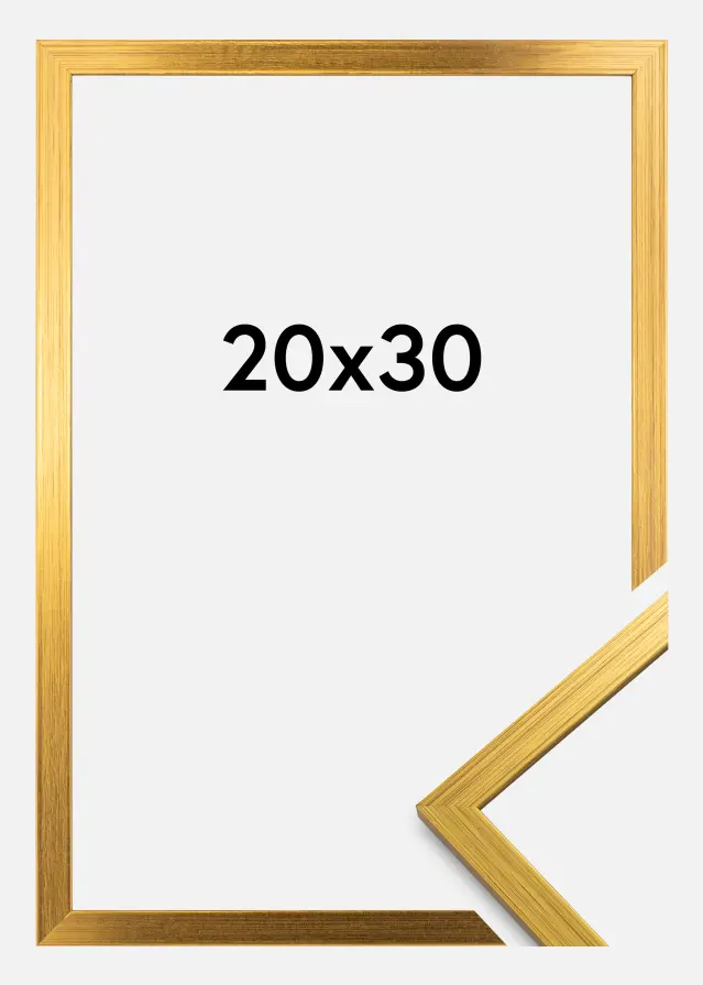 Moldura Edsbyn Vidro acrílico Dourado 20x30 cm