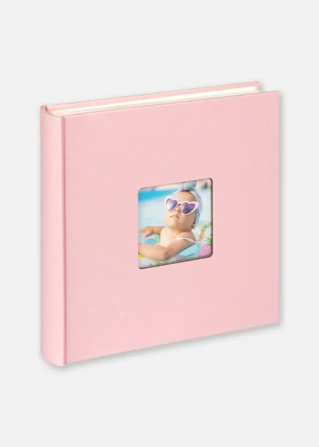 Fun Álbum de bebé Cor-de-rosa - 30x30 cm (100 Páginas brancas/50 folhas)