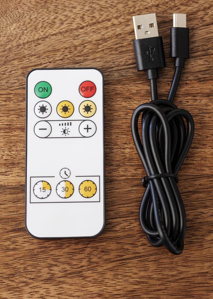 KAILA Lustre Alimentado por Bateria Iluminação de Quadros 32 cm - Preto