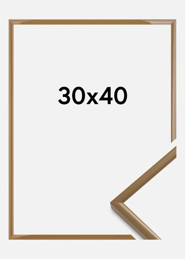 Moldura New Lifestyle Vidro acrílico Earth Brown 30x40 cm