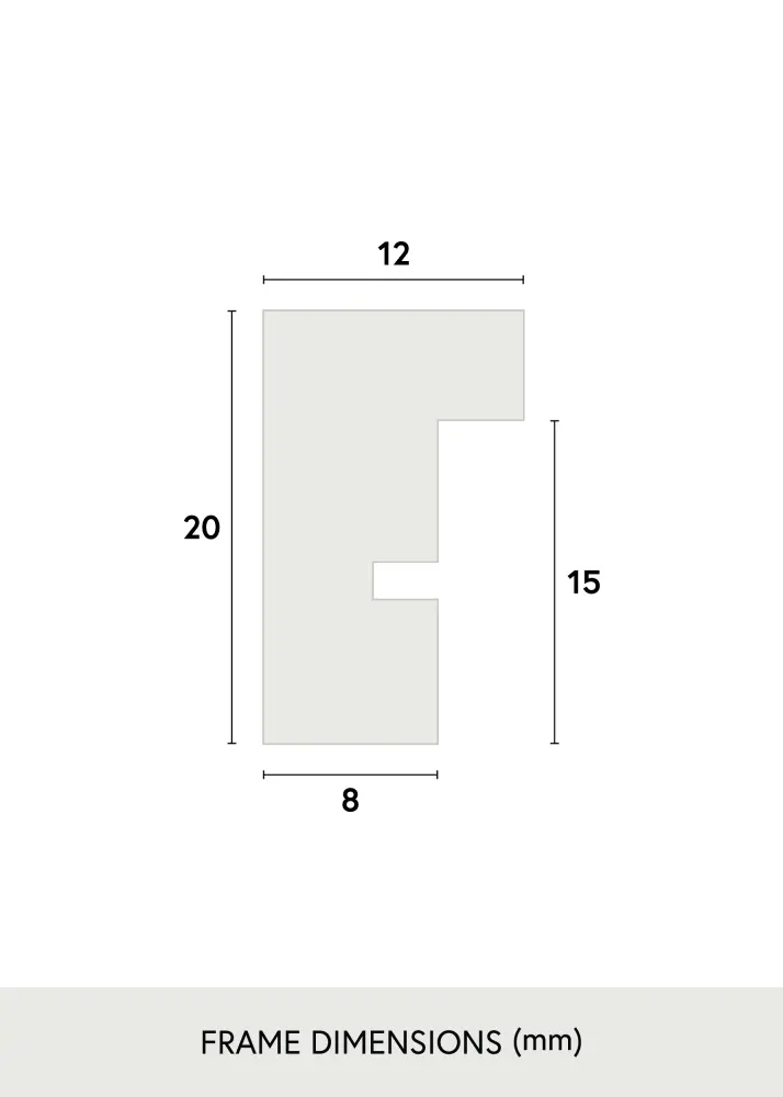 Moldura E-Line Azul 70x100 cm - Passe-partout Preto 59,4x84 cm (A1)