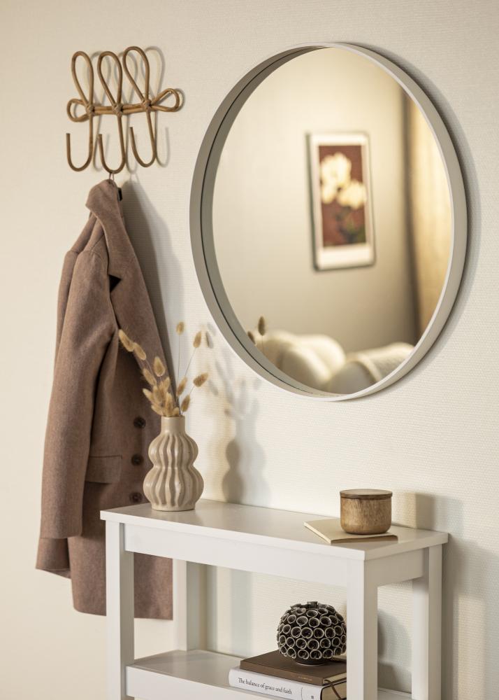 Espelho Reflection Branco 70 cm Ø