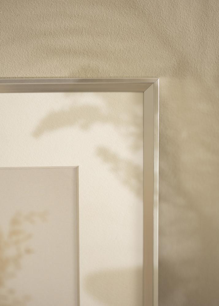 Moldura Desire Vidro acrílico Prateado 13x18 cm