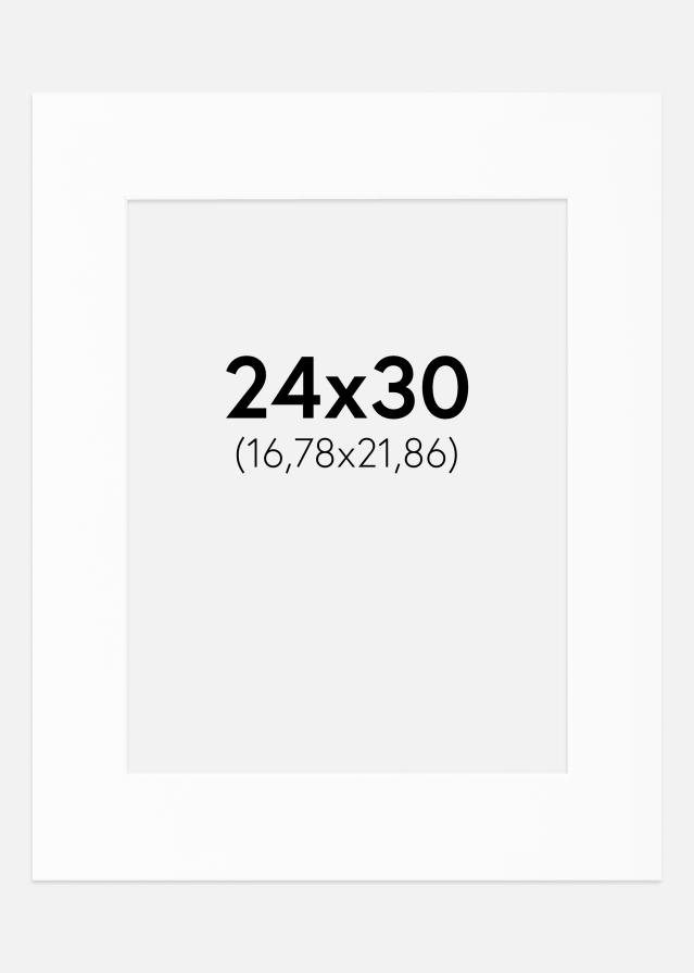 Passe-partout Canson Branco (Bordo interior branco) 24x30 cm (16,78x21,86)