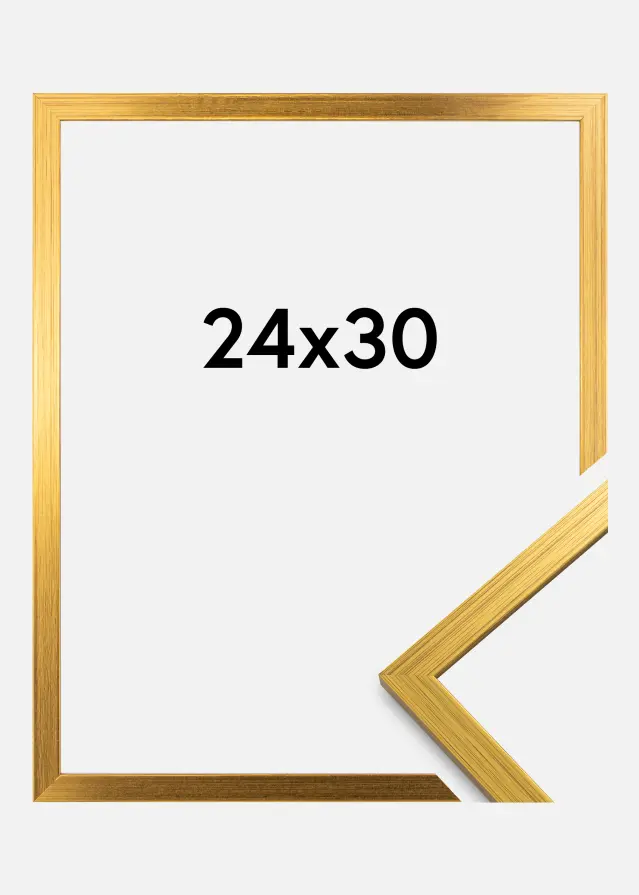 Moldura Edsbyn Vidro acrílico Dourado 24x30 cm