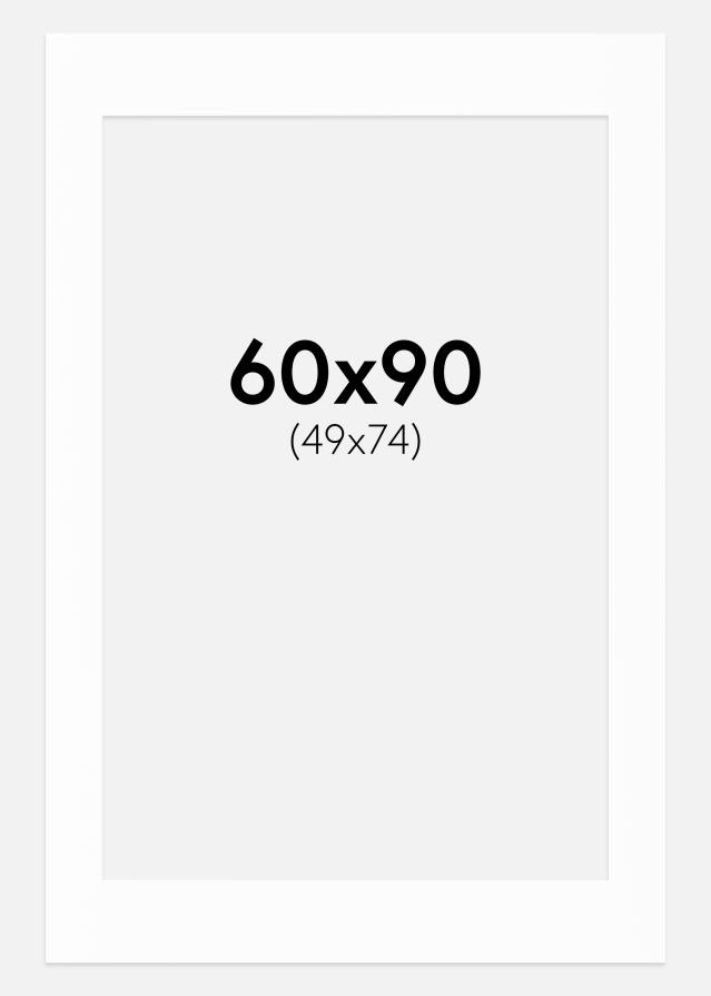 Passe-partout Canson Branco (Bordo interior branco) 60x90 cm (49x74)