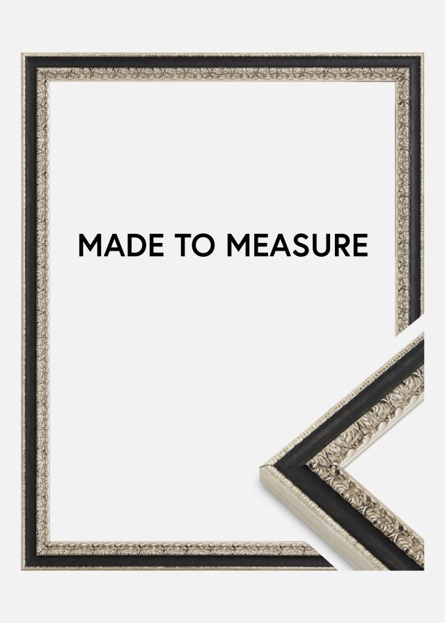 Moldura Drottningholm Prateado II - Tamanho personalizável