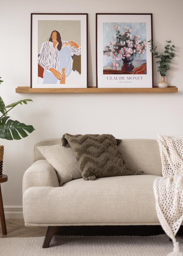 KAILA Prateleira de Quadros Carvalho 140 cm