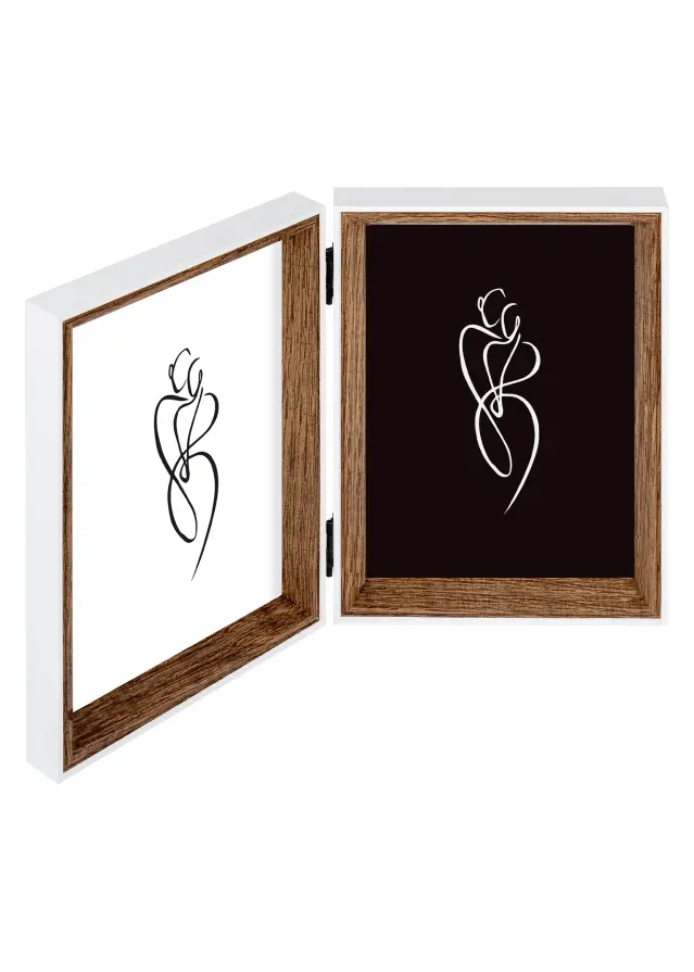 Silhouette Moldura dobrável Nogueira 10x15 cm - 2 Imagens