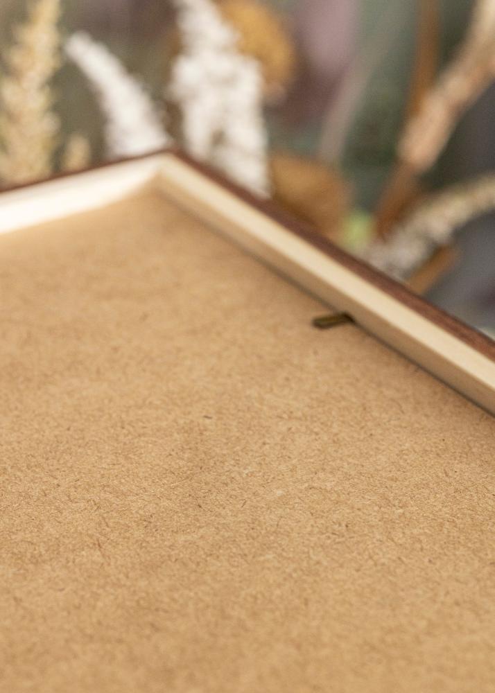 Moldura Stilren Warm Brown 40x50 cm - Passe-partout Preto 27x35 cm