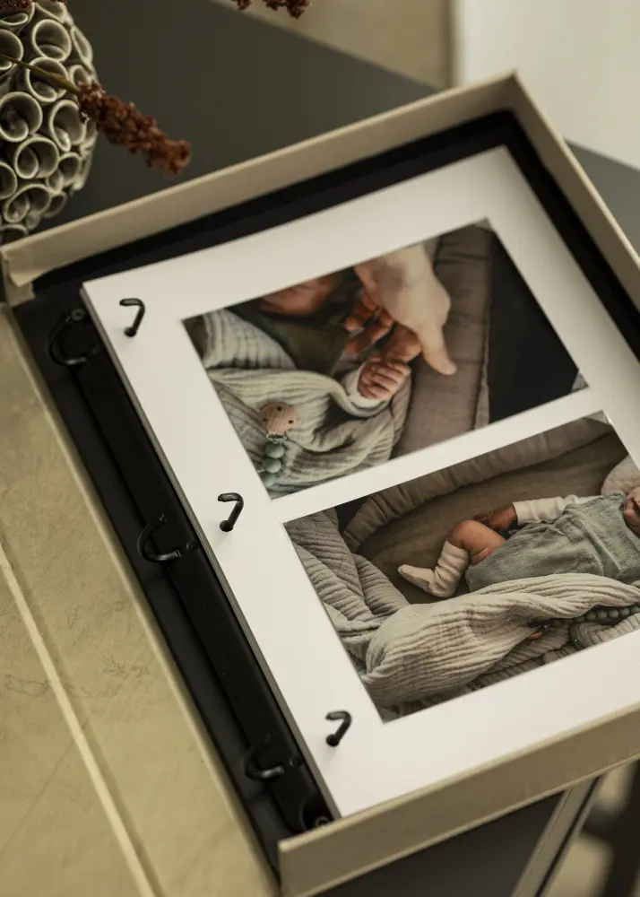 Folhas para álbuns para KAILA Coffee Table Photo Album - Conjunto de 10 Branco