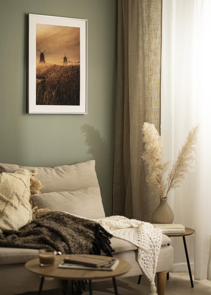 Moldura Desire Vidro acrílico Prateado 13x18 cm