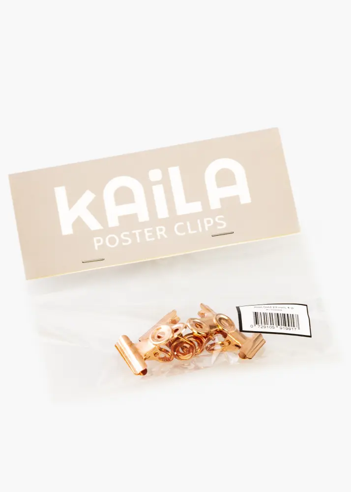 KAILA Póster Clip Rose Gold 20 mm - 4-p