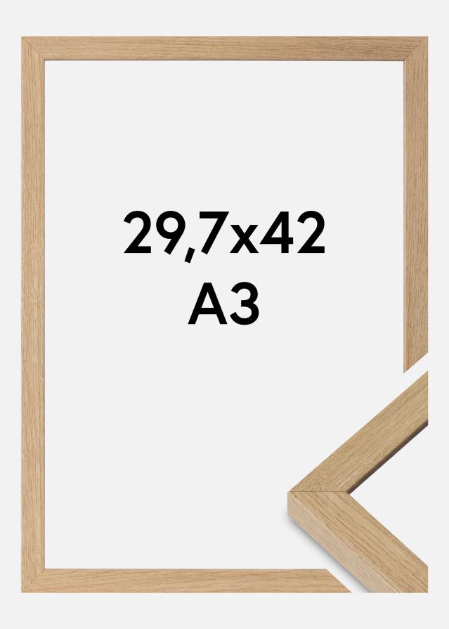 Moldura Hermes Vidro acrílico Natural Oak 29,7x42 cm (A3)