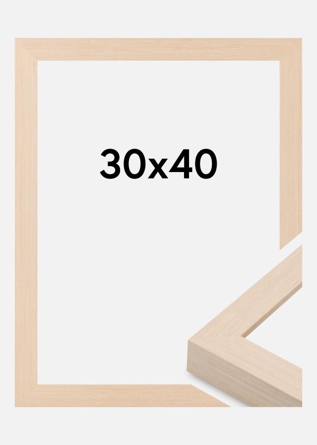 Moldura Cotswold Vidro acrílico Marfim 30x40 cm