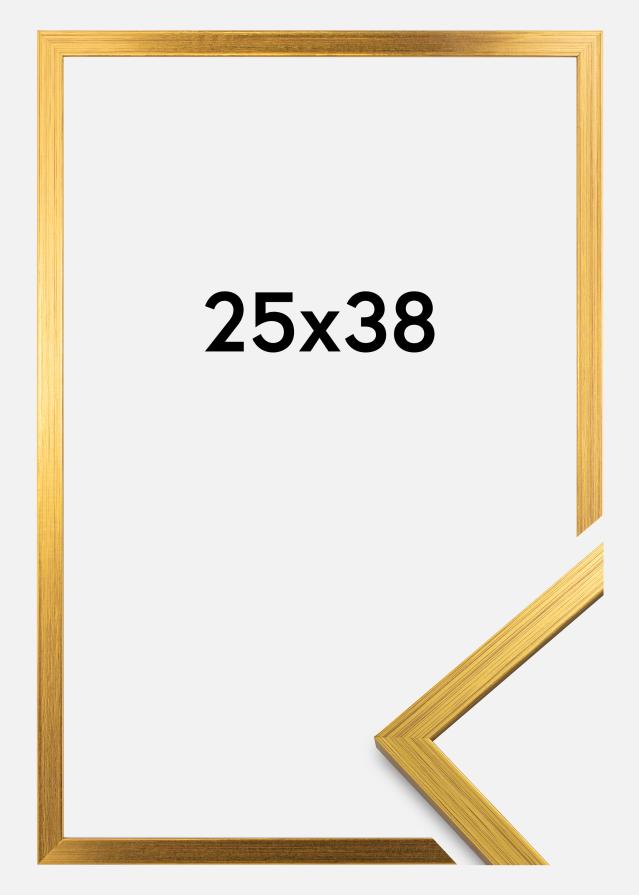 Moldura Edsbyn Vidro acrílico Dourado 25x38 cm