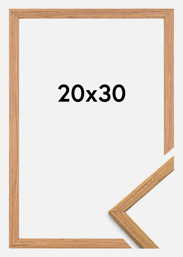 Moldura Edsbyn Vidro acrílico Teca 20x30 cm