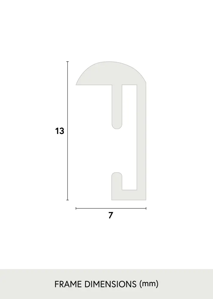 Moldura Can-Can Prateado 42x59,4 cm (A2)