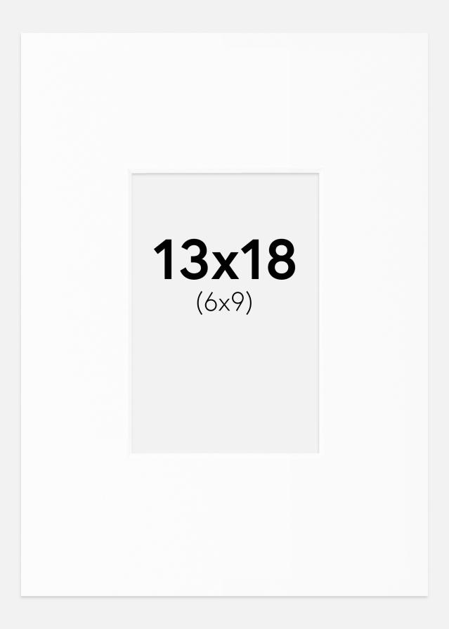 Passe-partout Canson Branco (Bordo interior branco) 13x18 cm (6x9)