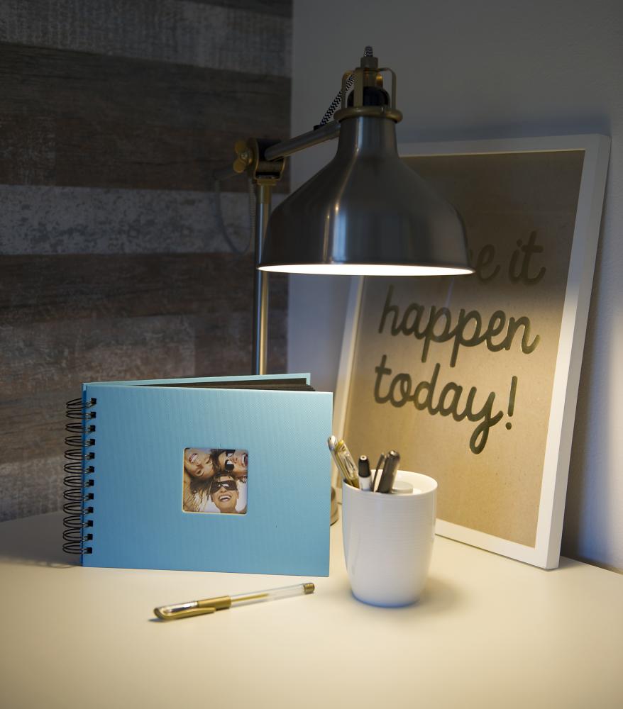 Fun Álbum de espiral Verde - 23x17 cm (40 Páginas pretas / 20 folhas)