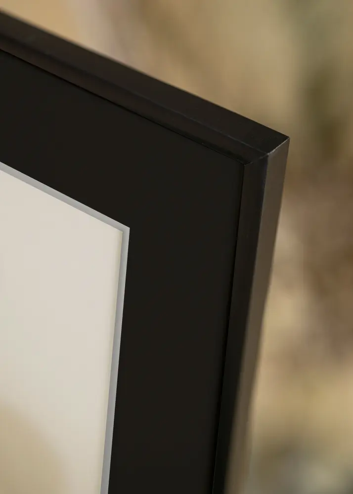 Moldura New Lifestyle Preto mate 50x70 cm - Passe-partout Preto 33x56 cm