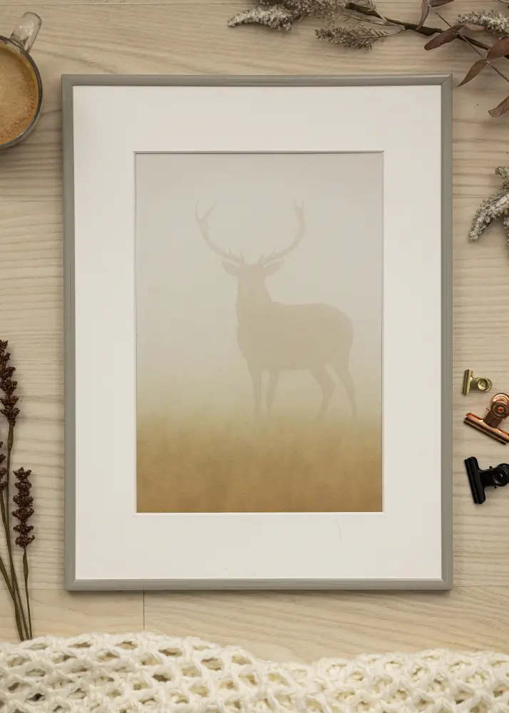 Moldura New Lifestyle Vidro acrílico Earth Grey 42x59,4 cm (A2)