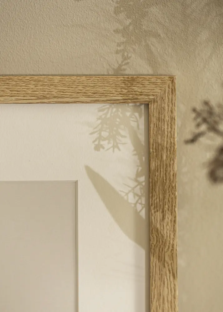 Moldura Selection Carvalho 50x70 cm - Passe-partout Branco 42x59,4 cm (A2)