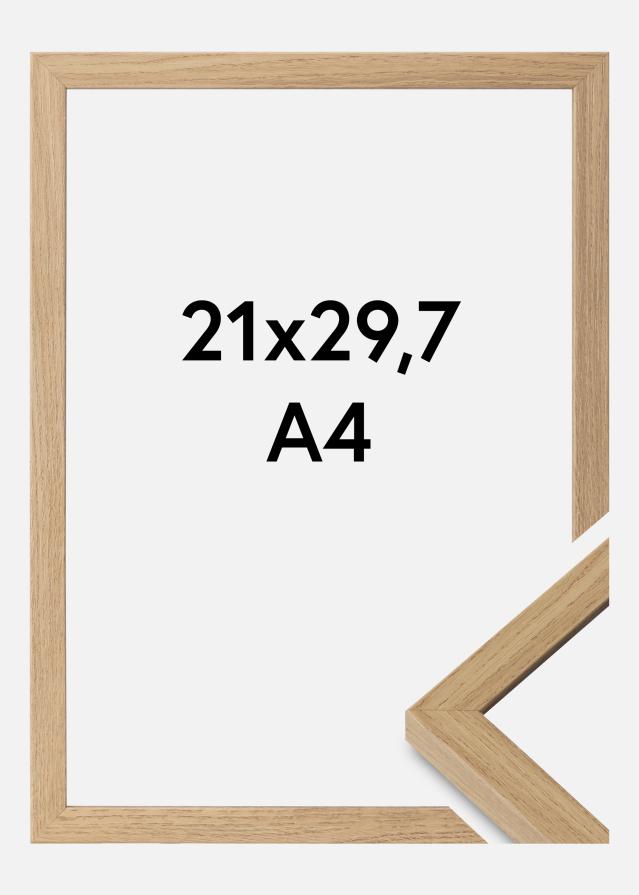 Moldura Ares Vidro acrílico Natural Oak 21x29,7 cm (A4)