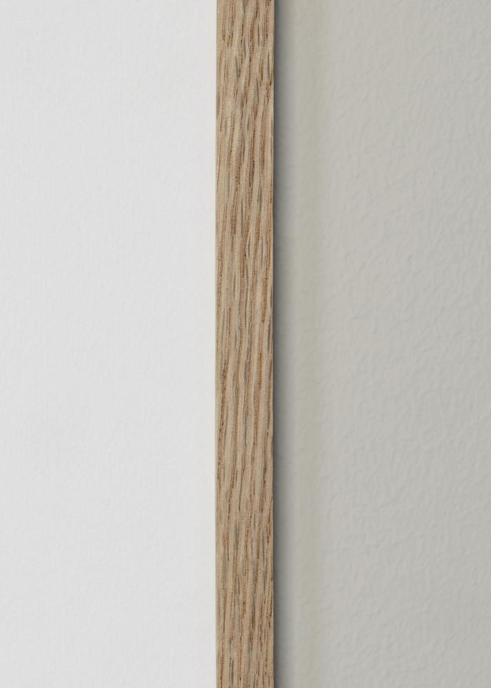 Moldura carvalho estreito acrílico 32x32 cm