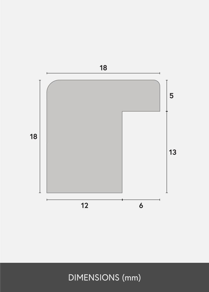 Moldura Selection Preto 40x50 cm - Passe-partout Branco 28x35 cm