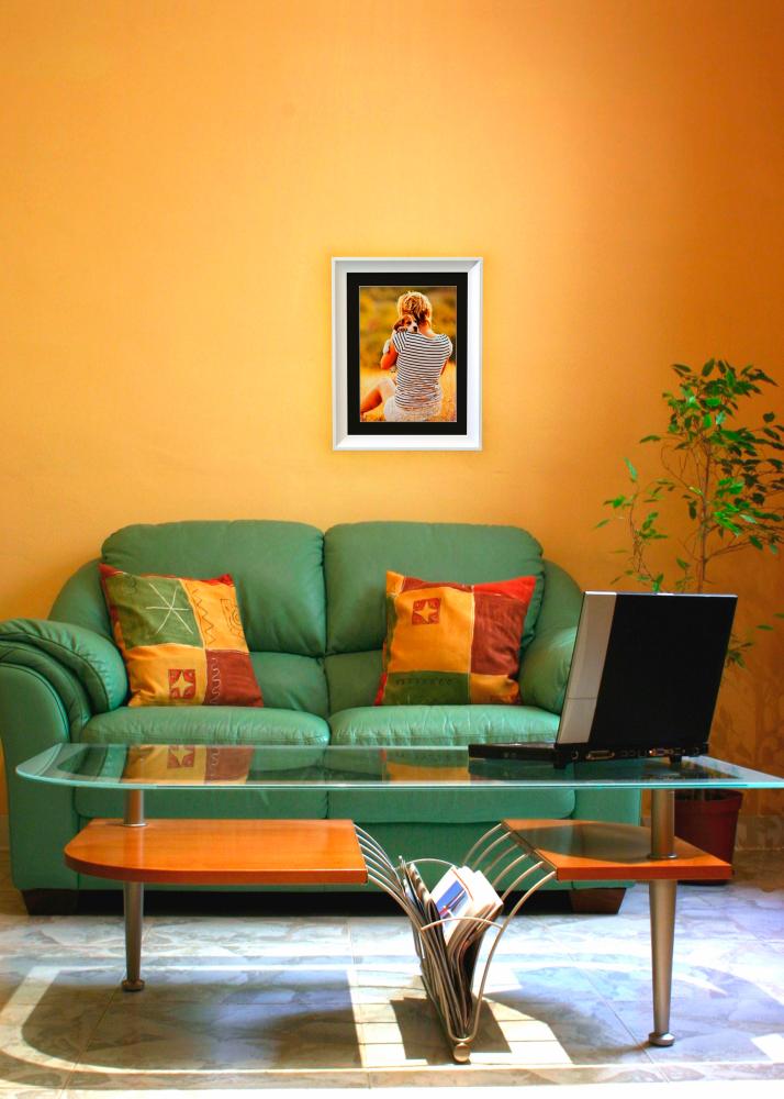 Moldura Öjaren Branco 70x100 cm - Passe-partout Preto 59,4x84 cm (A1)