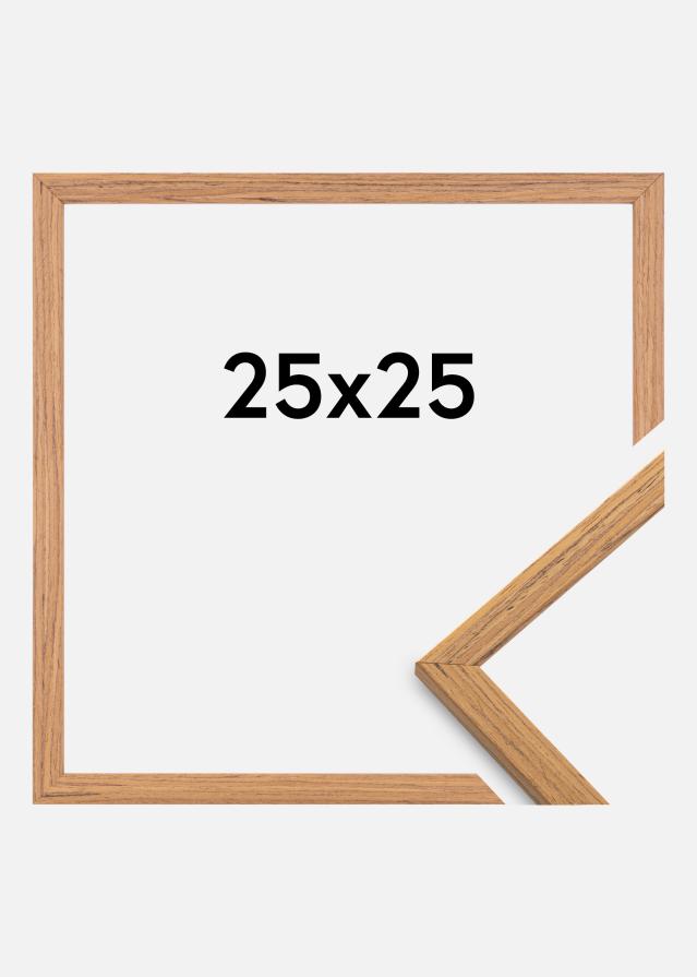 Moldura Edsbyn Vidro acrílico Teca 25x25 cm